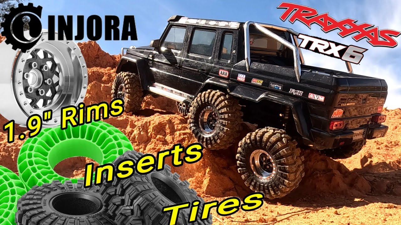 RC Injora 1.9” Rims - Silicone Inserts - King Trekker 1.9