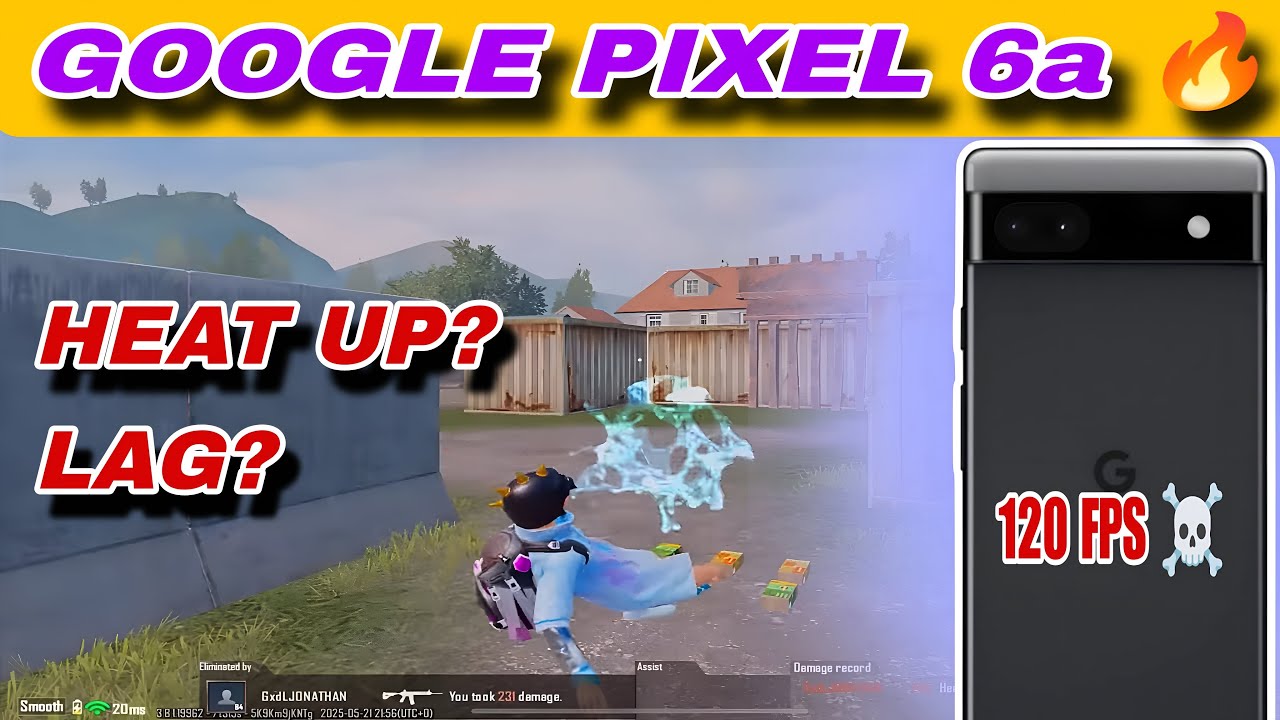 Google Pixel 6A PUBG Test 🔥- Test in 2026, Graphics, Battery, Heating,FPS...
