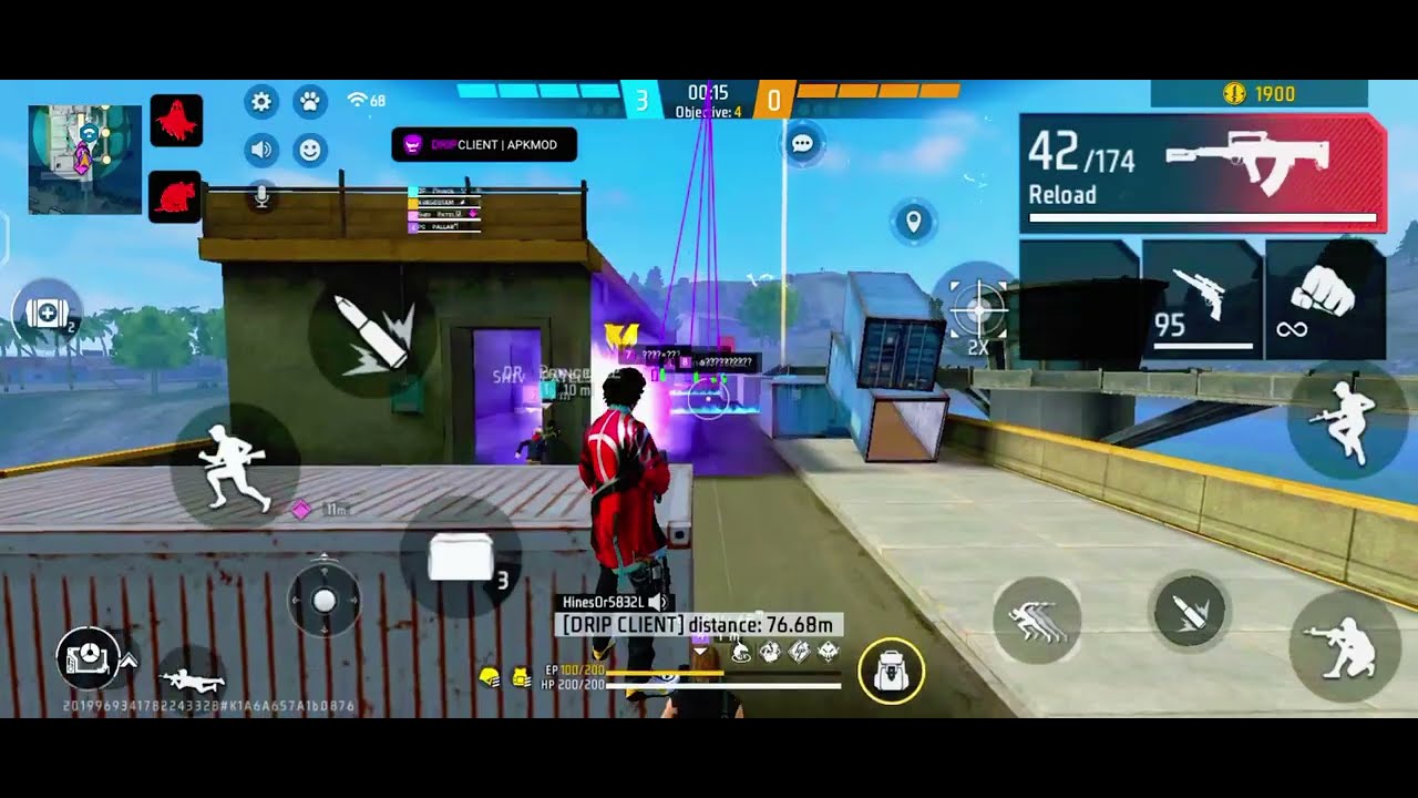 Hack Free Fire | Dripclient Non Root Full safe Main id, OB52 Dripclient | #freefire #ff #ob52