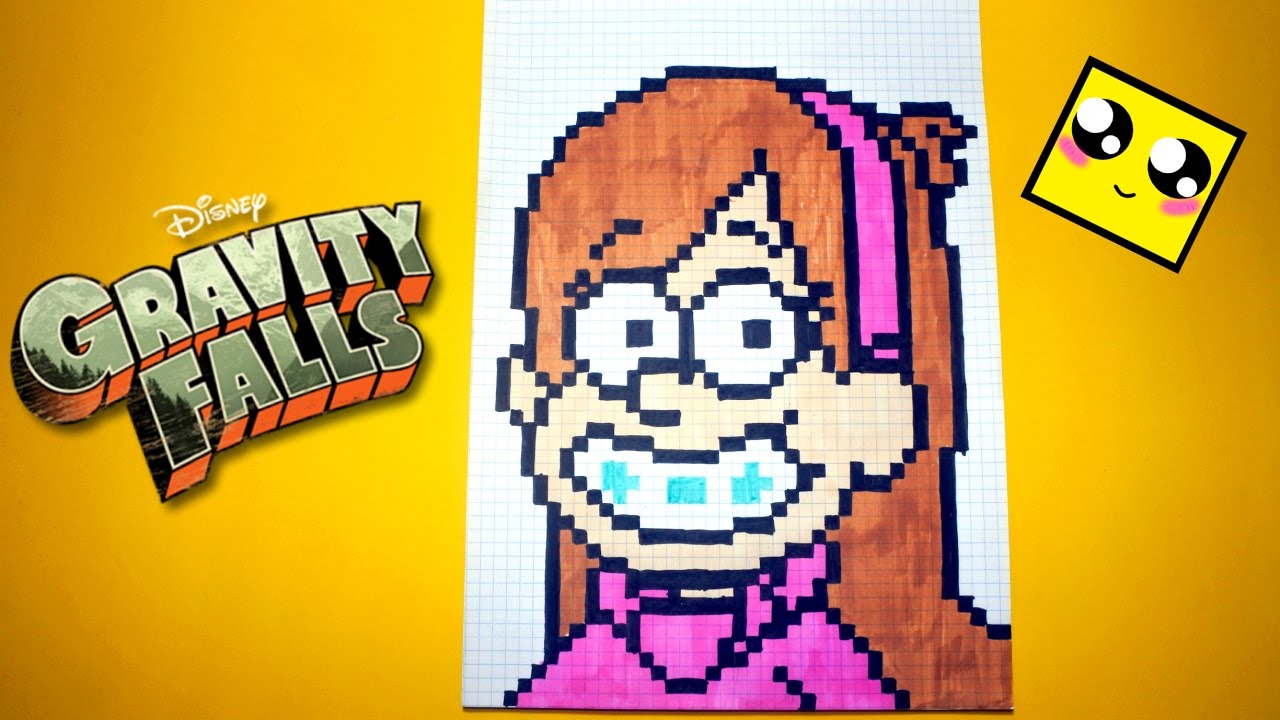 Рисуем по клеточкам-Мэйбл из Гpaвити Фoлз!(Gravity Falls: Mabel)BIG PIXEL ART!