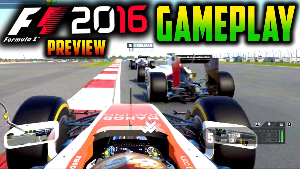 F1 2016 Gameplay: MANOR vs ULTIMATE AI, NO ASSISTS, SILVERSTONE RACE