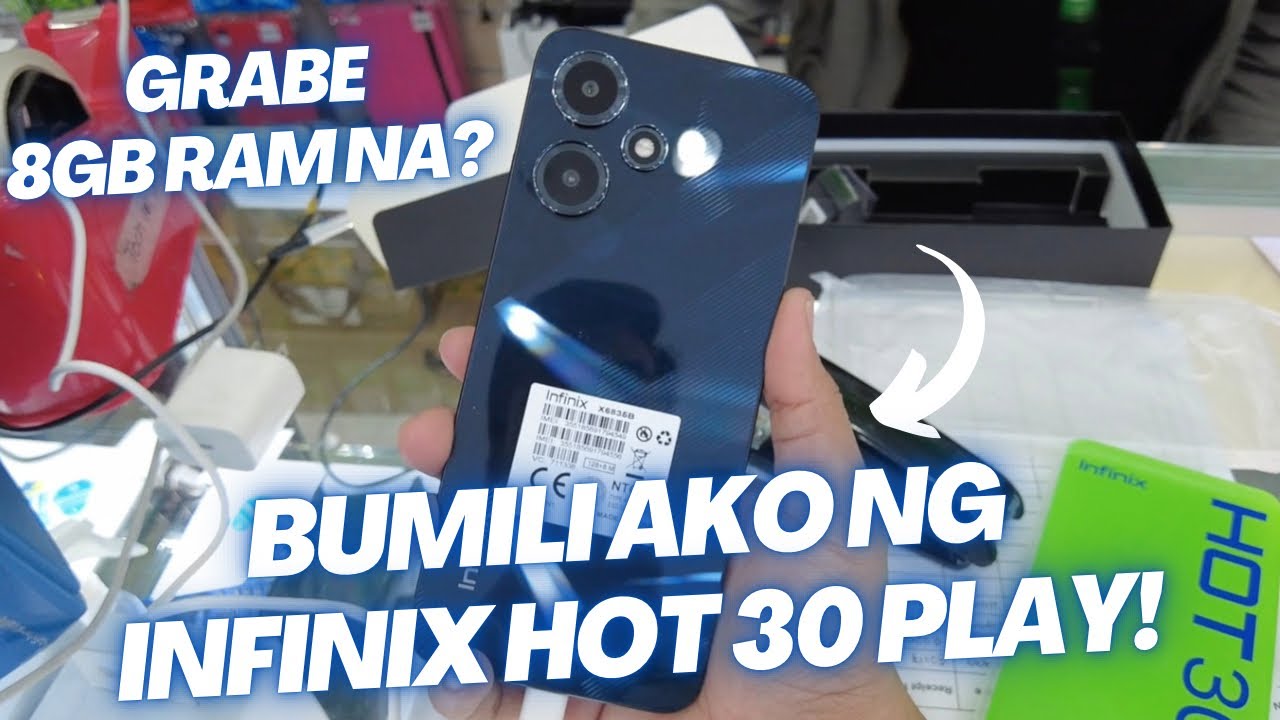 BUMILI AKO NG INFINIX HOT 30 PLAY - SOLID ANG PRICE NAKA 8GB RAM NA! SUPER AFFORDABLE!!!