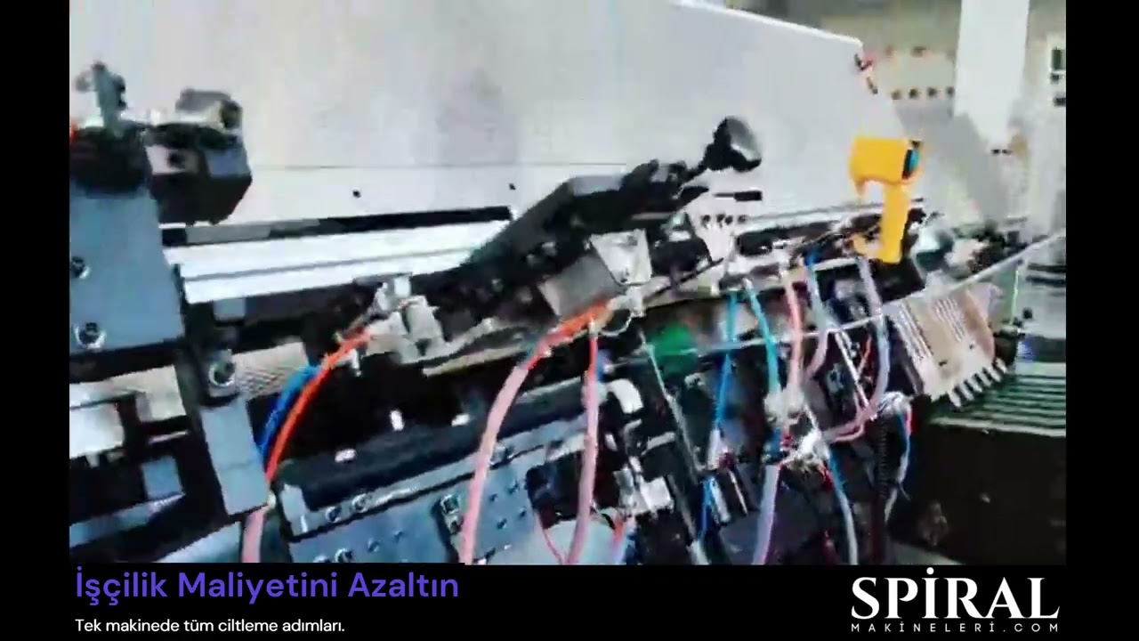 Plastik Spiral, Plastik Helezon Cilt Makinesi  Tam Otomatik, Yüksek Hızlı Defter Ciltleme