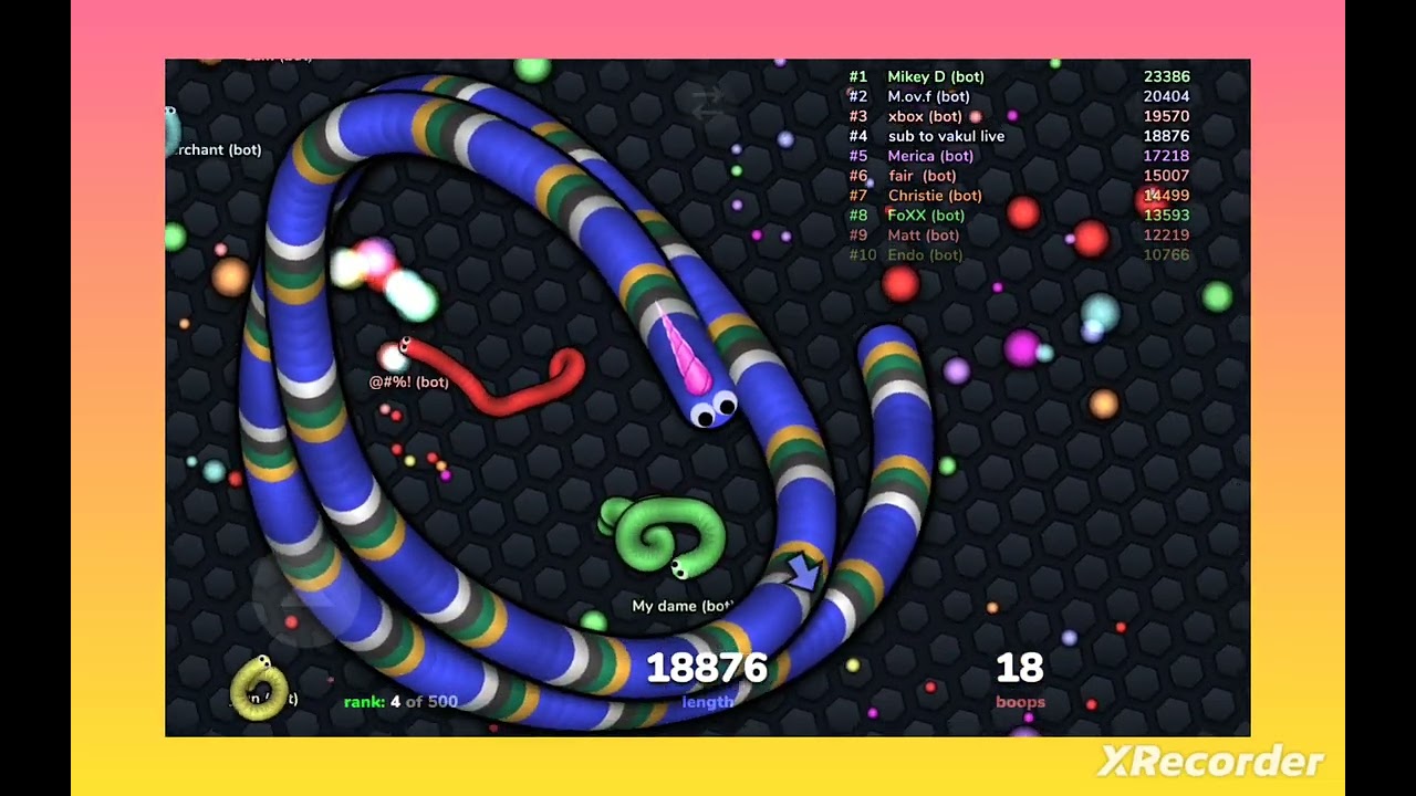 Snake io top 10 in 1😈🥶😁👺