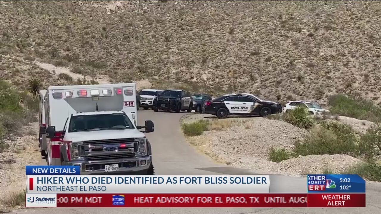 Dead hiker identified as Fort Bliss soldier