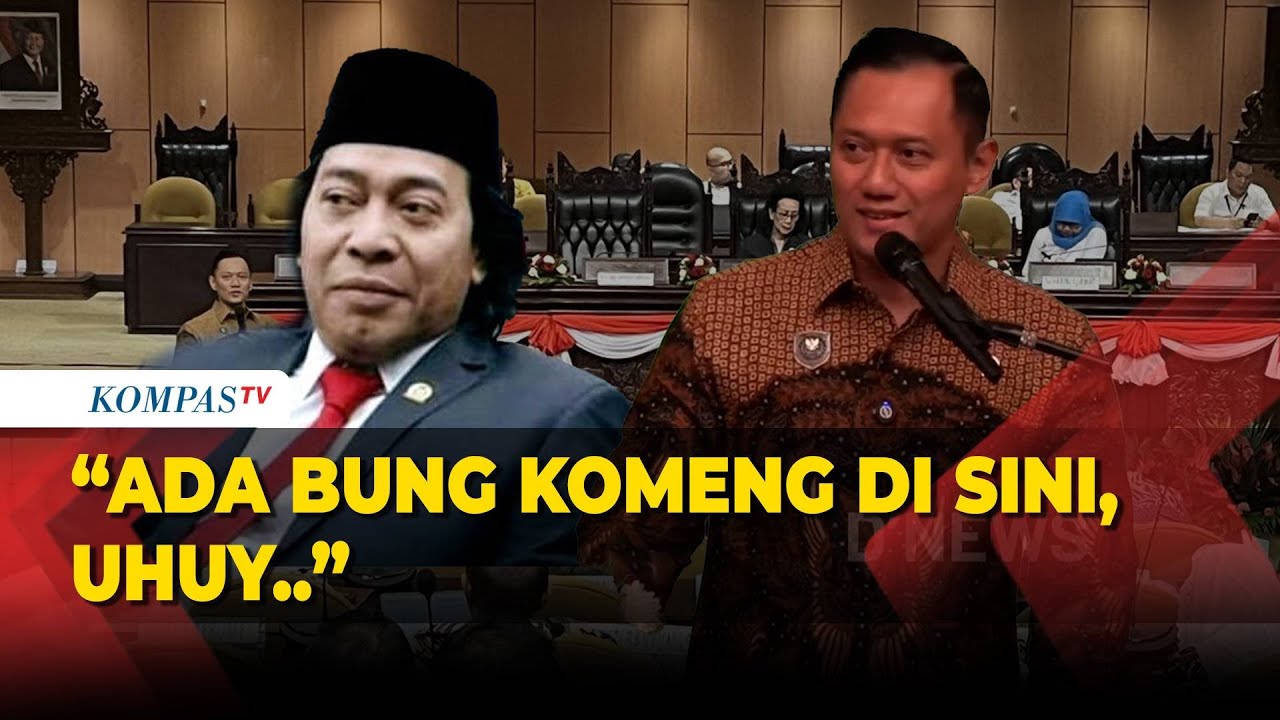 Saat AHY Sapa Senator Alfiansyah Komeng di Rapat Koordinasi Daerah: Uhuy!