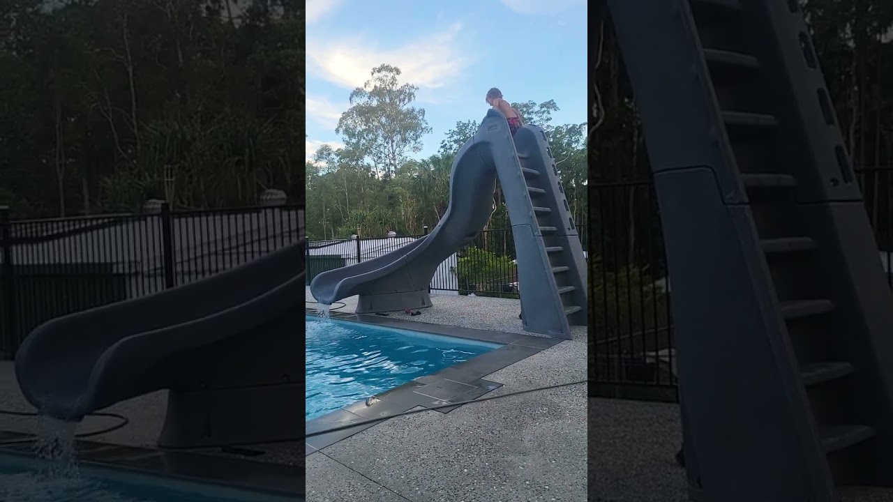 4 year old crushing the Turbo Twister. @srsmith #shorts #waterfun #pool