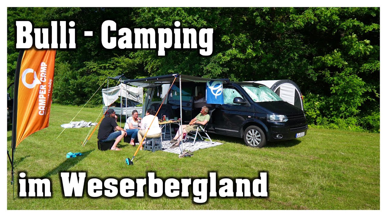 Bulli-Camping im Weserbergland | Familien-Camping im VW T5 Multivan