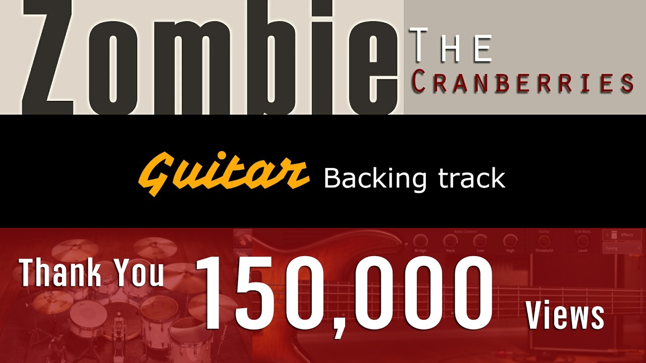 Zombie - The Cranberries [ Guitar Backing track ]