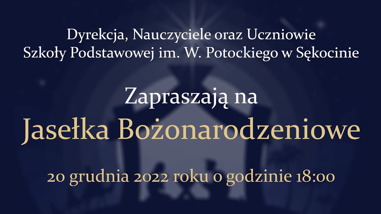 Szkoła podstawowa w Sękocinie. Jasełka Bożonarodzeniowe 2022