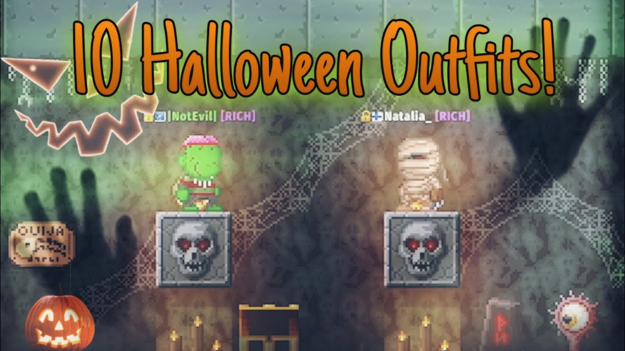 10 Halloween outfit ideas! ft. @Natalia_  / PixelWorlds