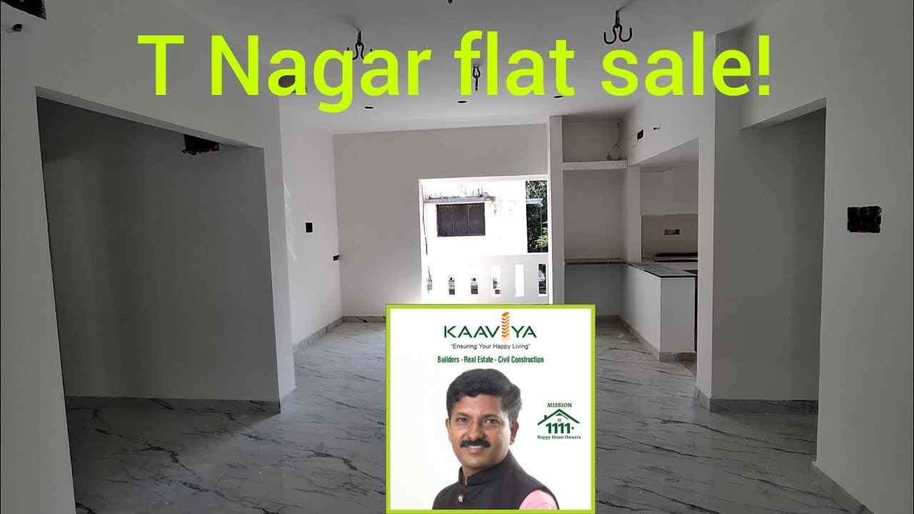 Ready flat in T nagar nr metro train, bus stand! kaaviya homes | spacious ready 3bhk flat in T nagar