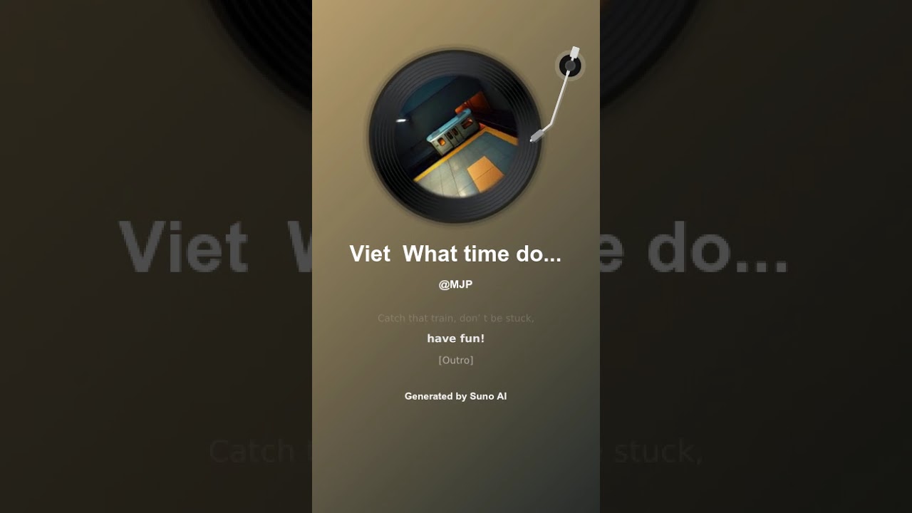 Viet: What time does the train depart?