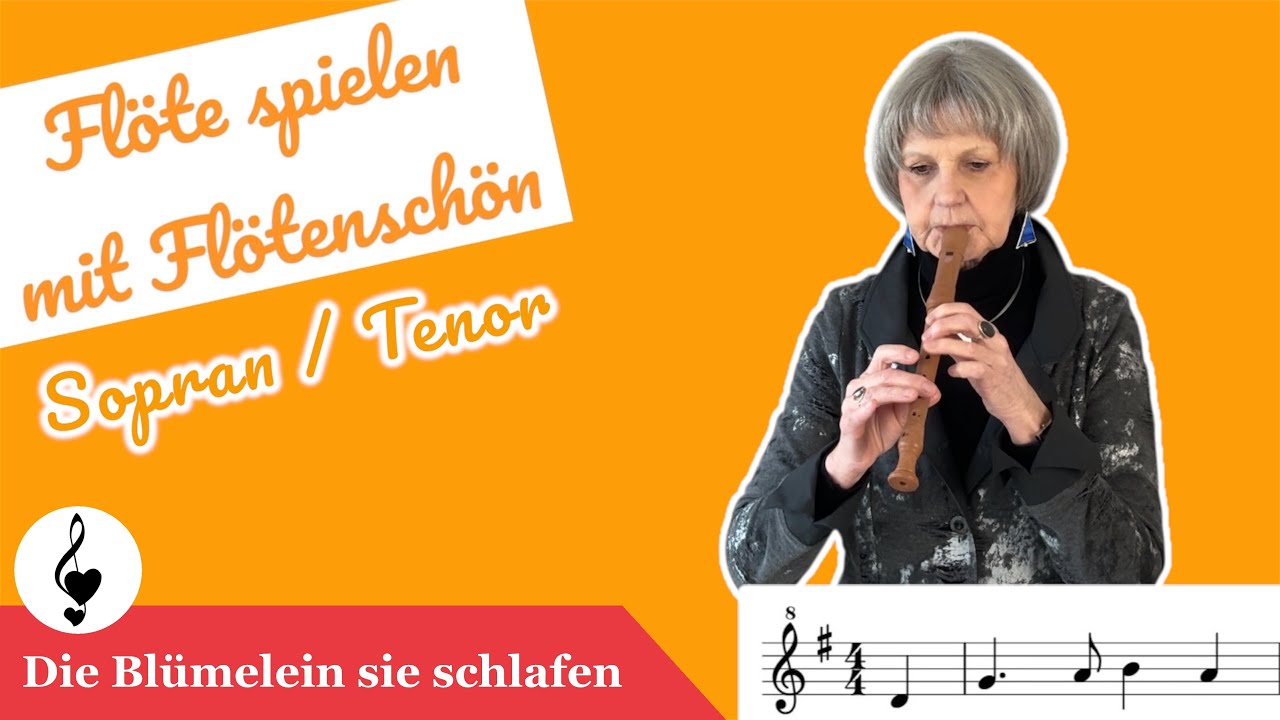 Die Blümelein sie schlafen | zum Mitspielen | #sheetmusic #recorder #ermutigung