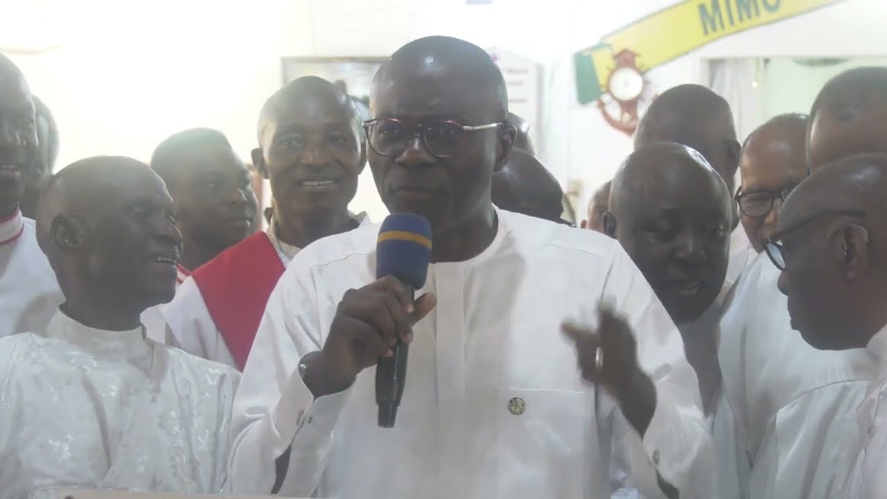 The Lagos State Governor His Excellency  Babajide Sanwo-Olu. O Visit Cherubim And Seraphim Surulere