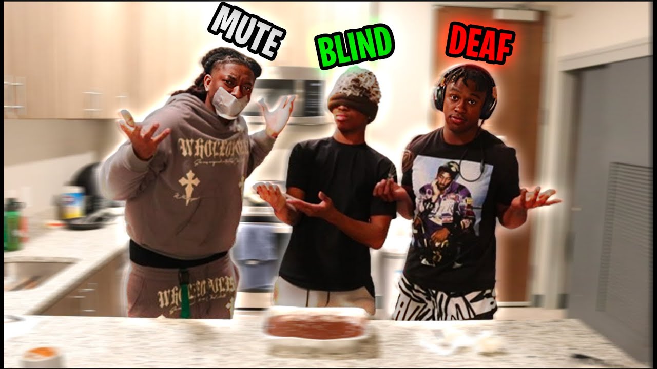BLIND, DEAF, MUTE BAKING CHALLENGE (GONE RIGHT)