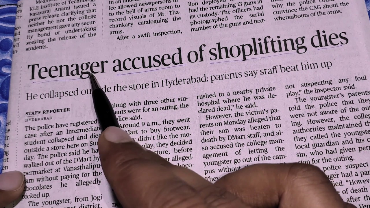 AGAIN NEWS PAPER READING ONLY FOR BEGINNERS