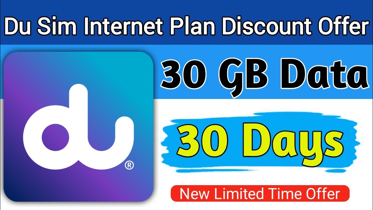 How to Activate du Sim Monthly Internet plan | Du Sim 30 GB Monthly Internet | Du Sim 30 GB Monthly