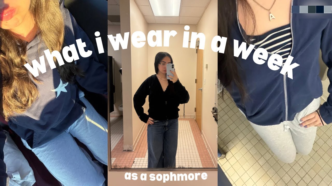 what i wear in a week as a *sophomore*