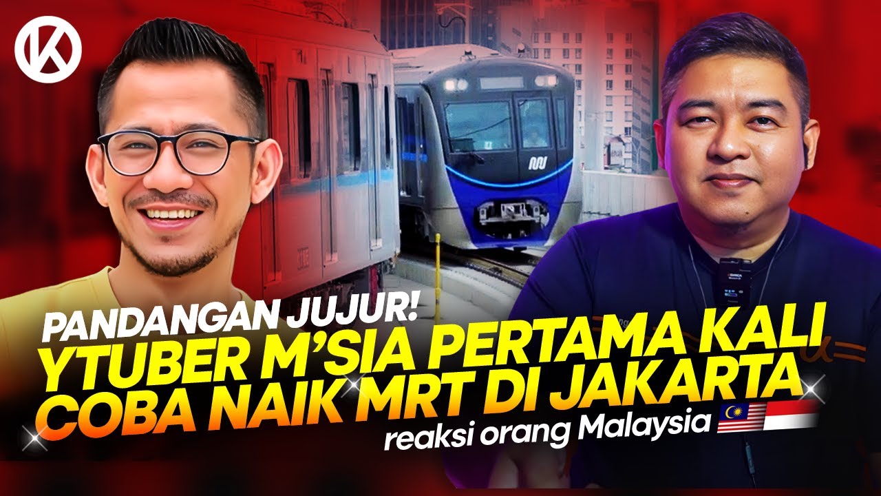 🇮🇩Jujur‼️ Org Malaysia Pertama Kali Coba Naik MRT di Jakarta 🇲🇾 Reaction