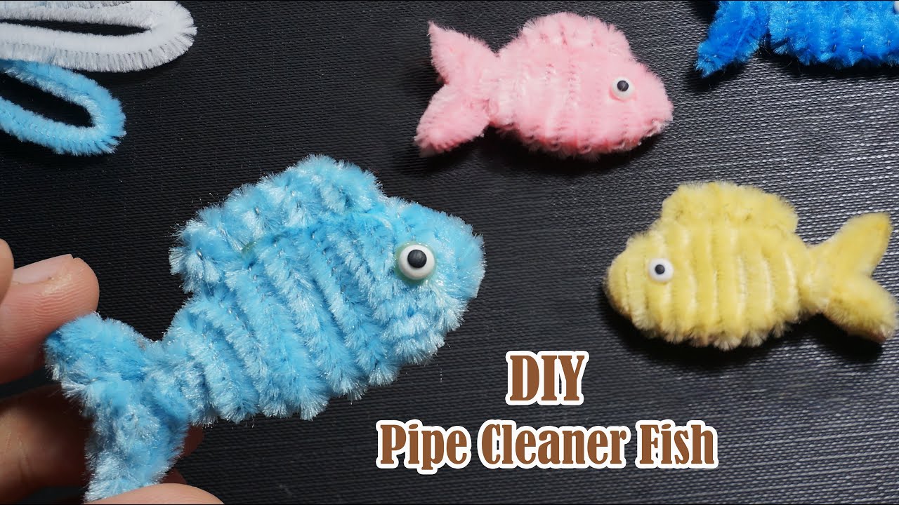 Easy Pipe Cleaner Animals - Fish