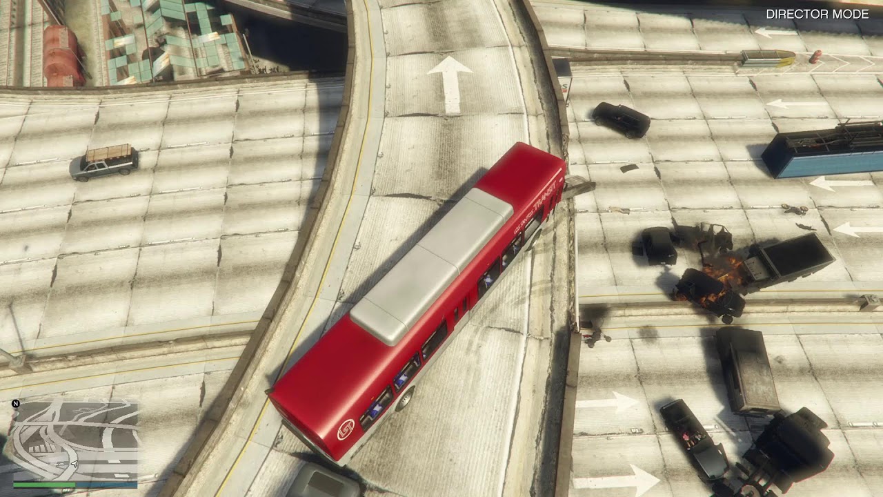 INSANE GTA 5 GLITCH – NPCS DRIVE OFF OVERPASS & EXPLODE! 🤯CAR GO BOOM CRASH TEST CAR GUN MODE