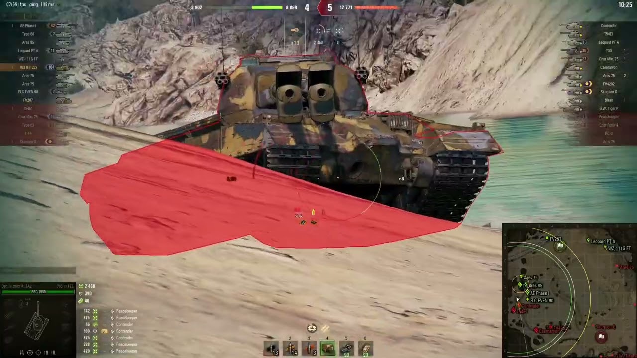 Гарний бій на танкі Объект 703 Вариант II #wot #worldoftanks #replay #wargaming 