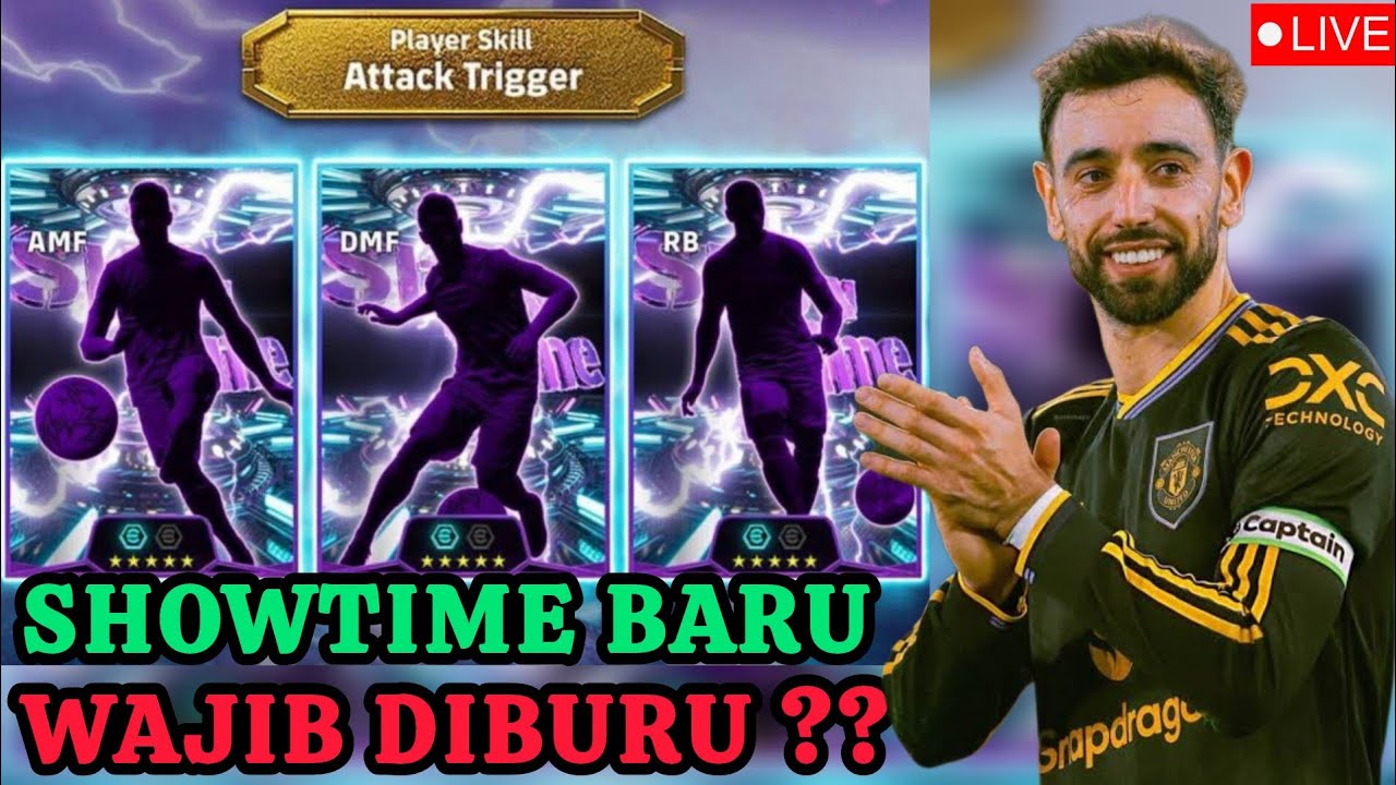 SHOWTIME BARU WAJIB DIBURU ⁉️ SAATNYA GACHA BRUNO FERNANDEZ SKILL ATTACK TRIGGER DAN LOW SCREAMER‼️