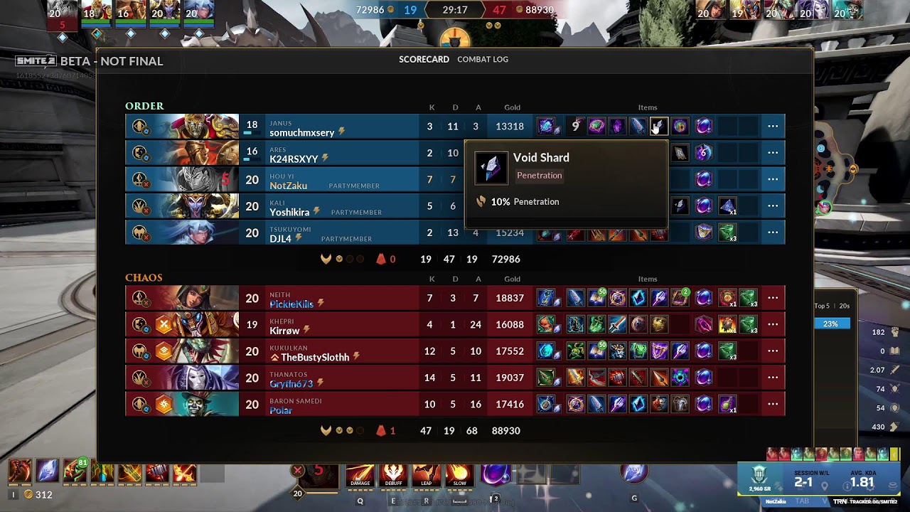 Smite 2 Ranked Adc POV