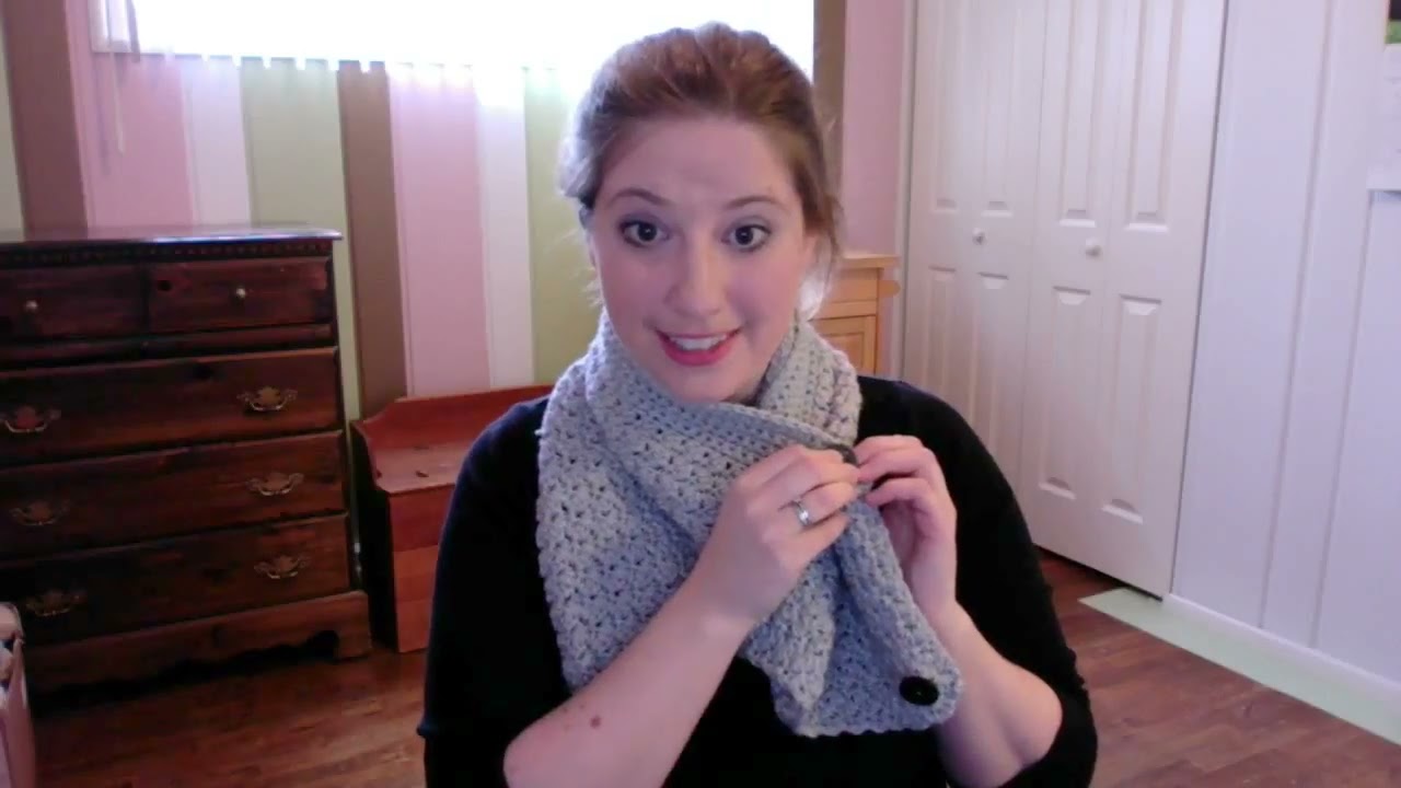 How to Wear the Sparkly Buttoned Cowl