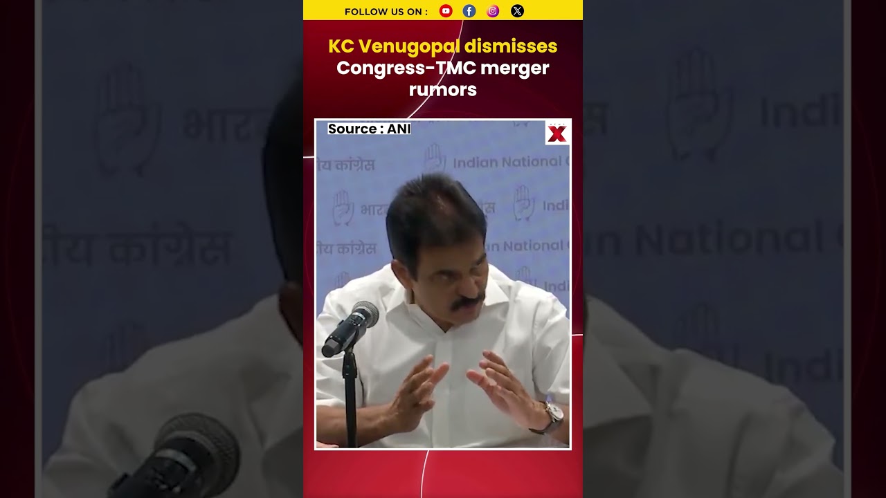 KC Venugopal Rejects Congress-TMC Merger Rumors After High-Level Meeting | NewsX