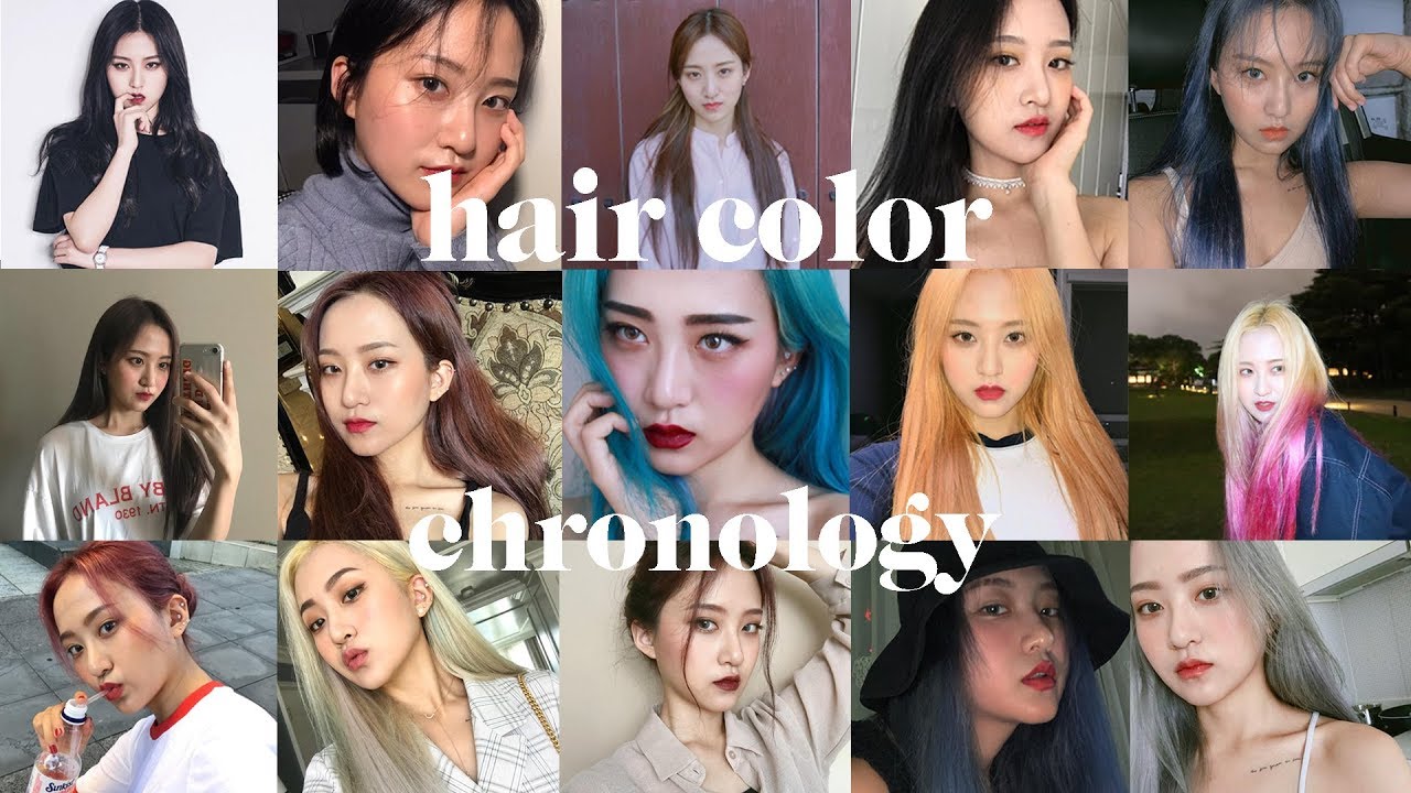 ENG) 지금까지 내가 했던 머리들 All the hair colors I had