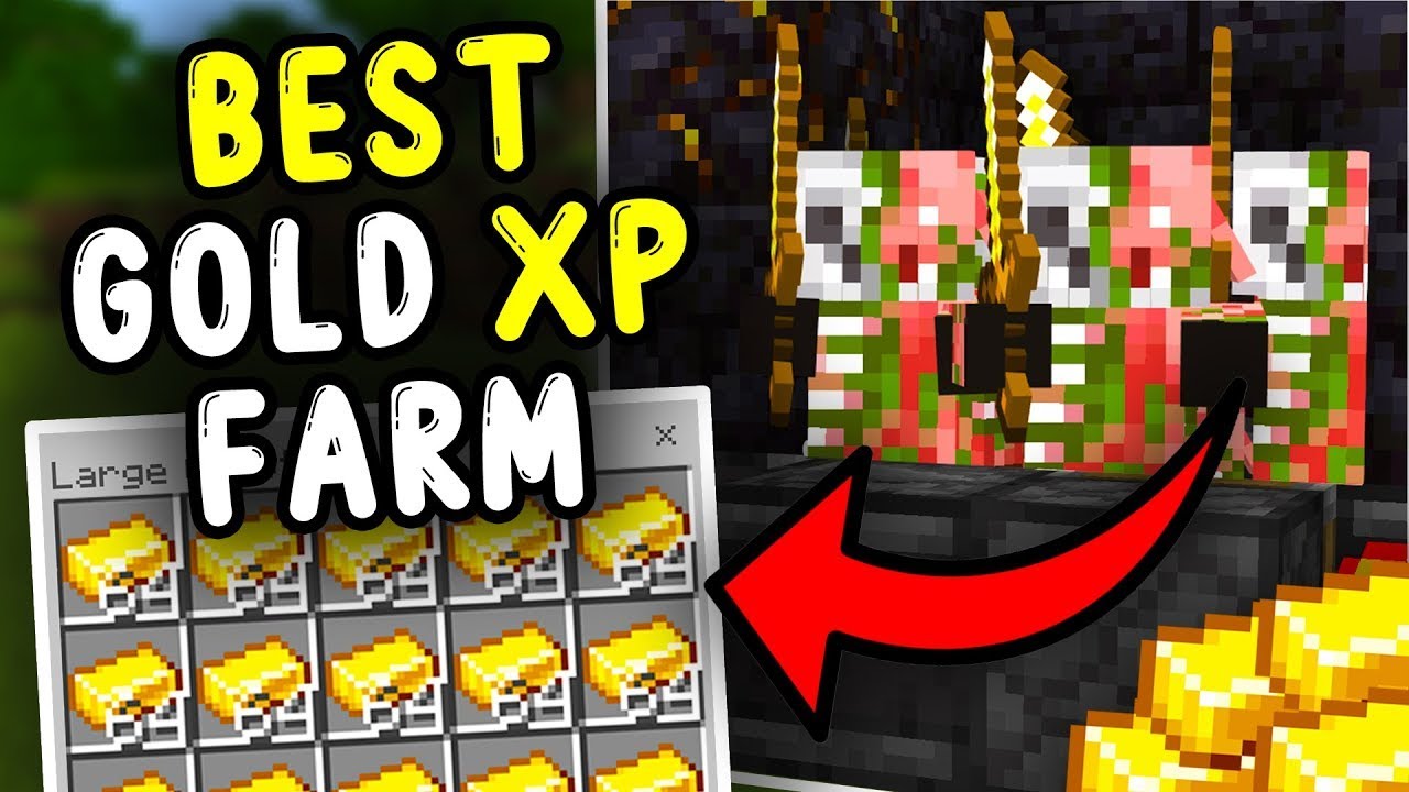 NEW BEST Gold XP Farm Minecraft Bedrock 1.21!
