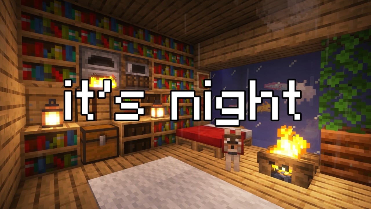 it's late, go to sleep... (minecraft music with soft rain)