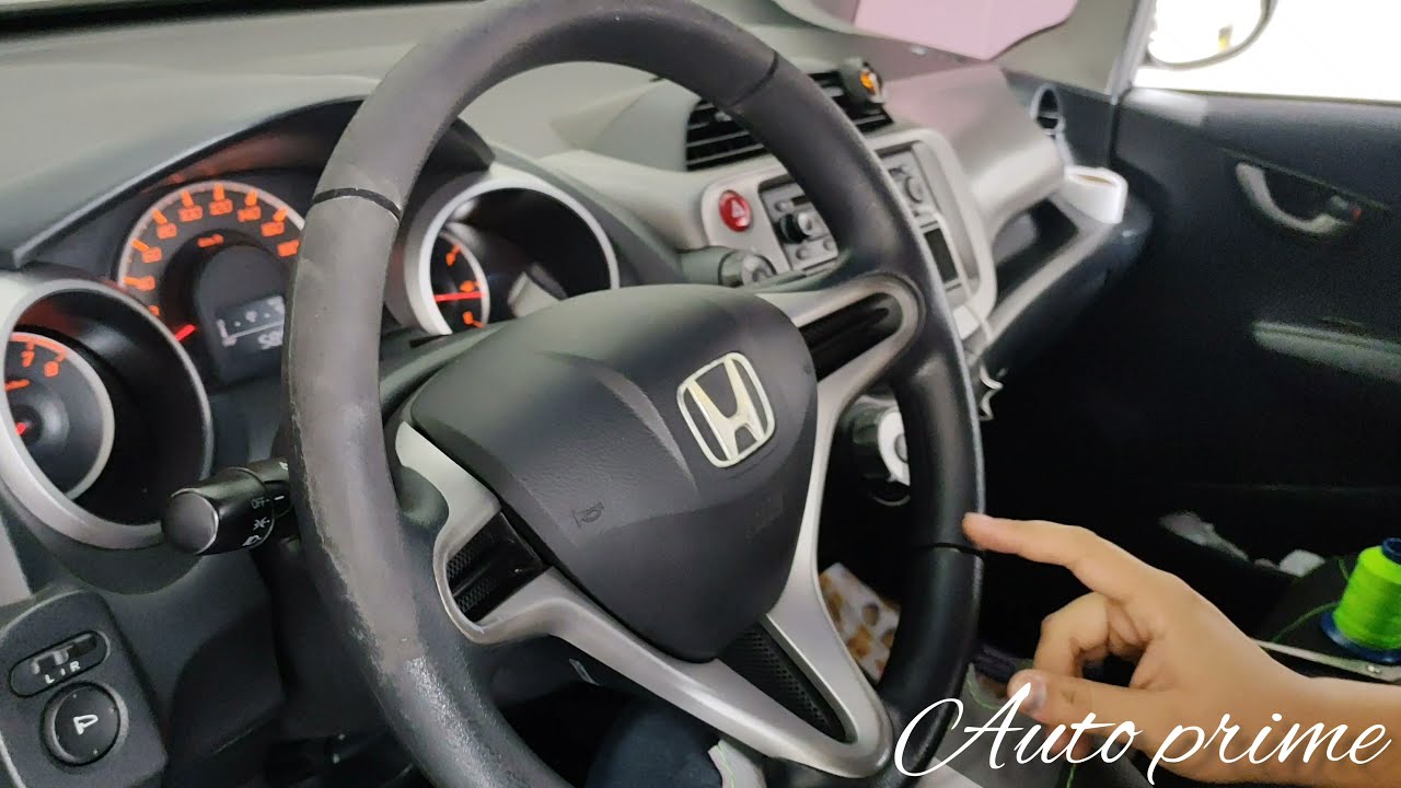 Revestindo volante do Honda city e New fit