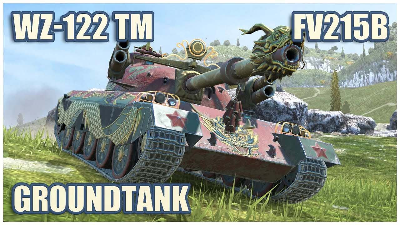 WZ-122 TM, Groundtank & FV215b • WoT Blitz Gameplay