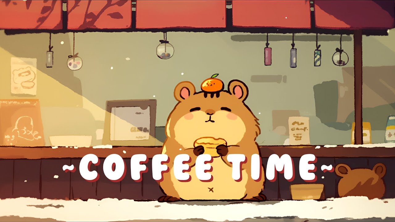 Capybara Lofi Music Station - Peaceful Music for Your Soul ~ Cozy Atmosphere ~ 🦫 🌙 📖