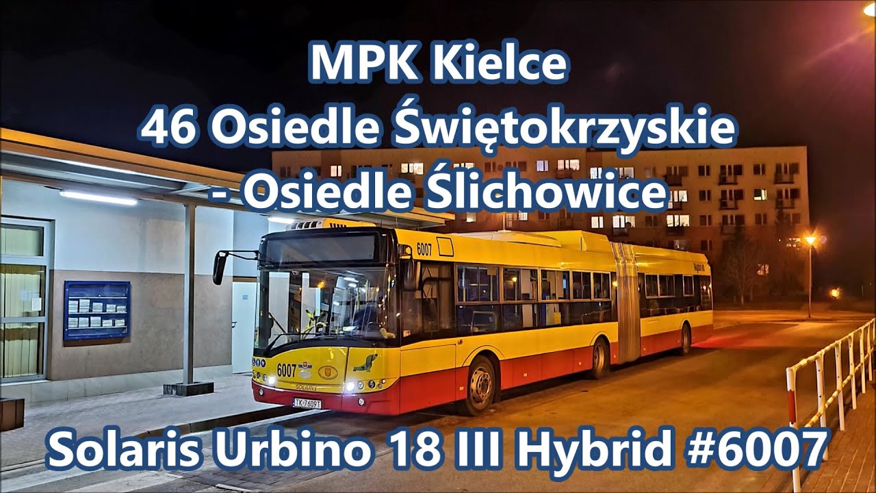 MPK Kielce - Solaris Urbino 18 III Hybrid #6007, linia 46