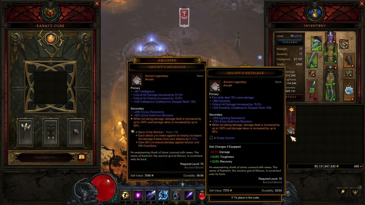 Kanai's Cube Recipe: Upgrade To Primal Legendary - Live in Non Season Diablo 3