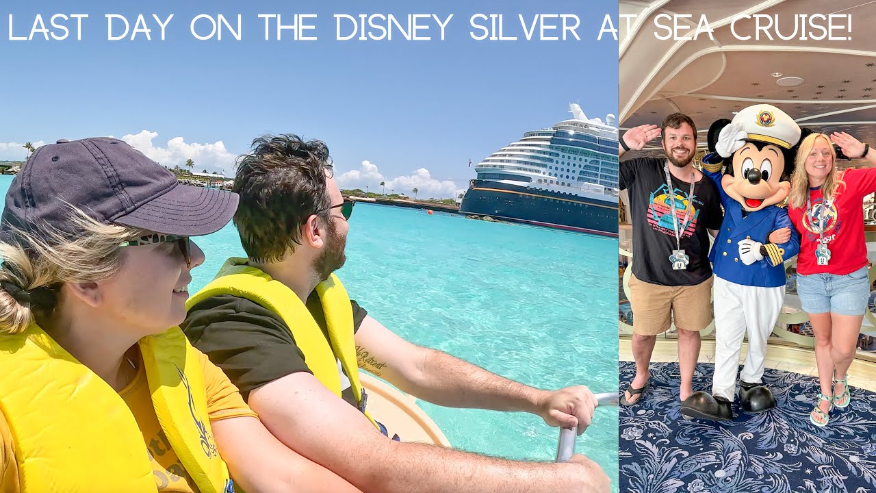 Disney Silver at Sea Cruise - We Rode Aqua Trikes at Castaway Cay, Dinner & LAST WISH in Grand Hall!