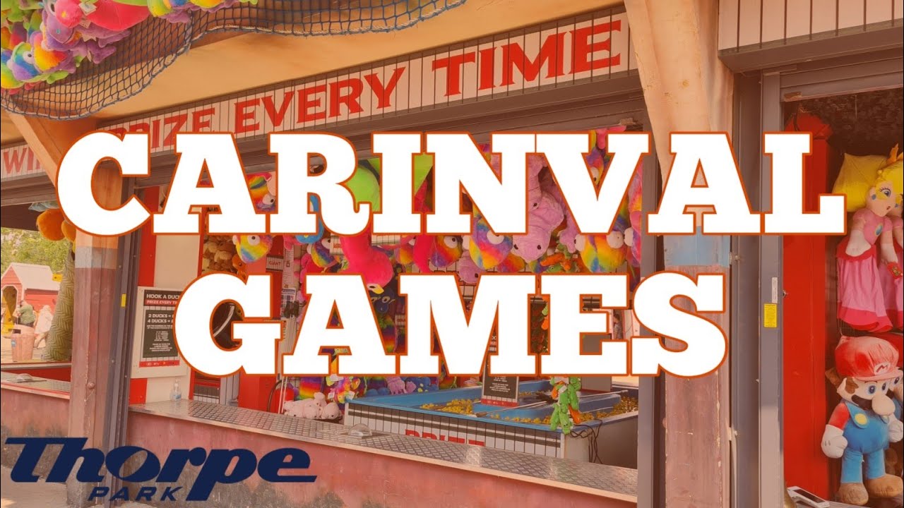 CAN WE WIN ON THE CARNIVAL GAMES? | THORPE PARK