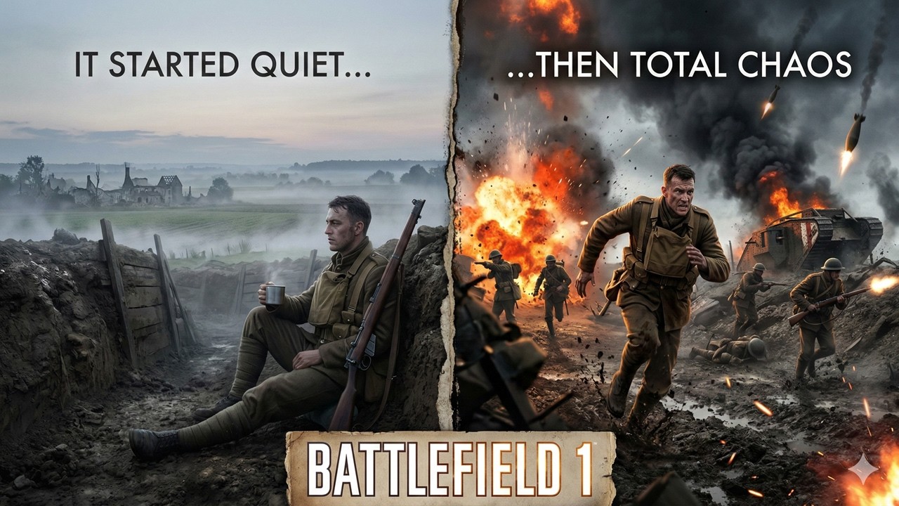 It Started Quiet… Then Total Chaos | Battlefield 1