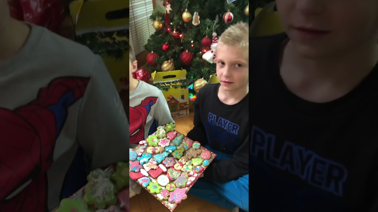 Christmas cookies decoration made by kids #davidteo #kids #fun #xmas #cookies #diy #santa #christmas