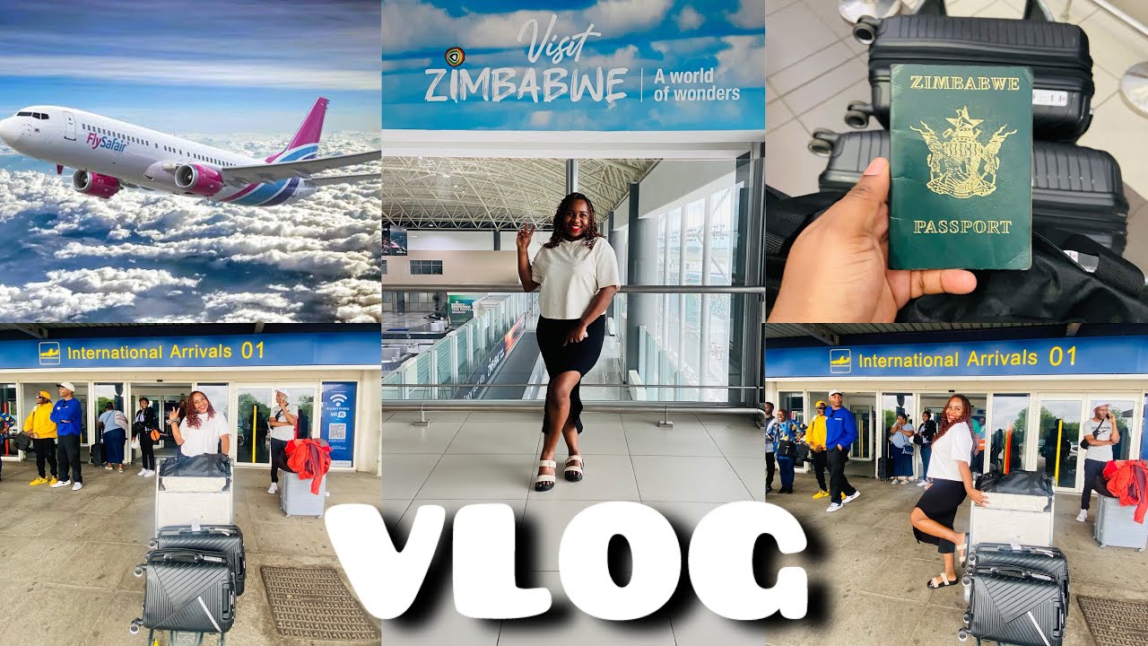 VLOG | Travel /Fly Back Home With Me From South Africa (OR Tambo Int Airport) to Harare Zimbabwe