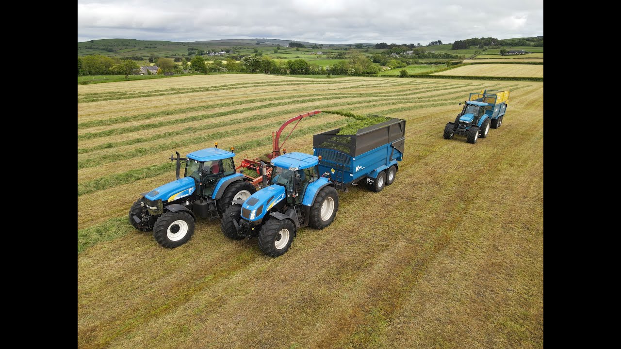 TM 190 & Ten X Modern Classic Tractor Fleet at Grass