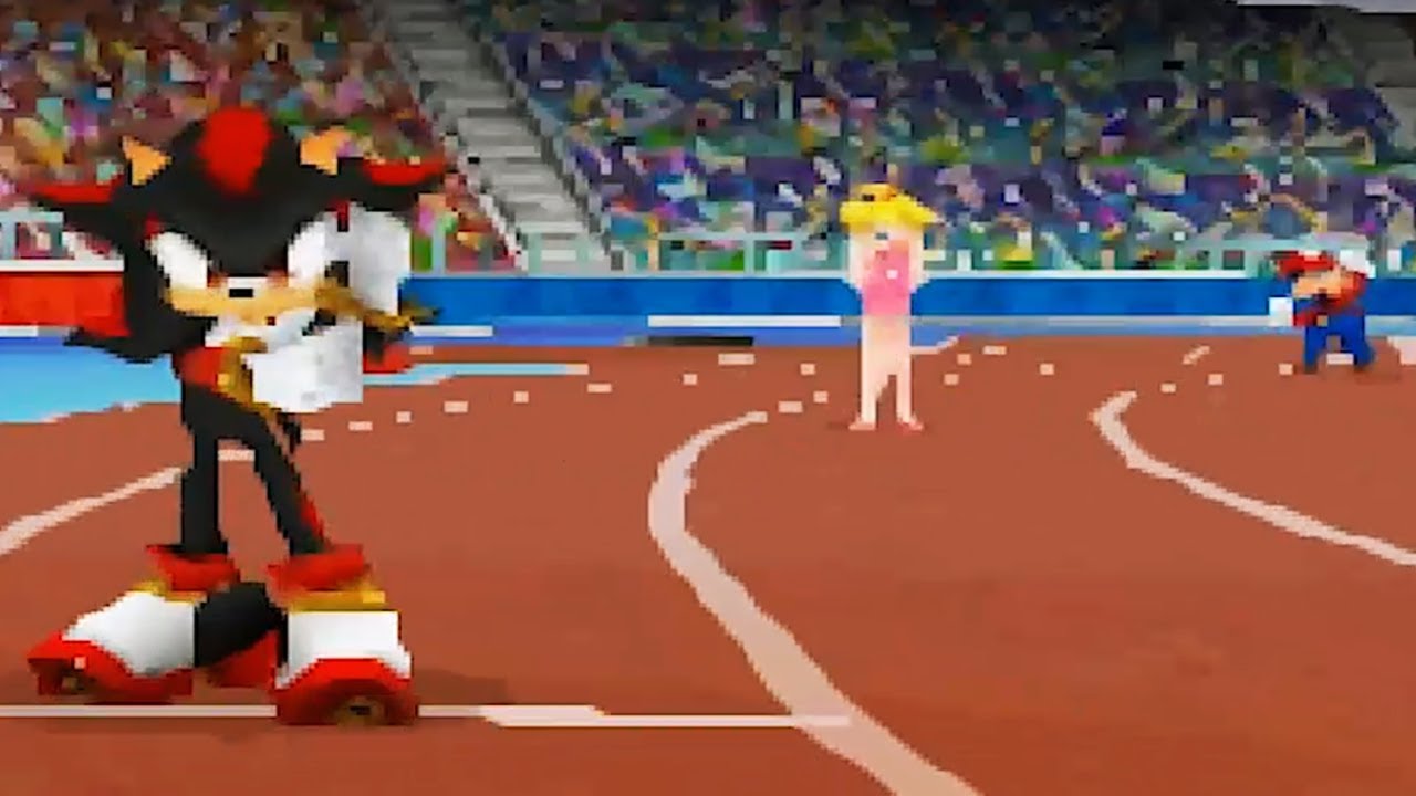 Mario & Sonic at the Olympic Games (DS) - All Characters 400m Gameplay