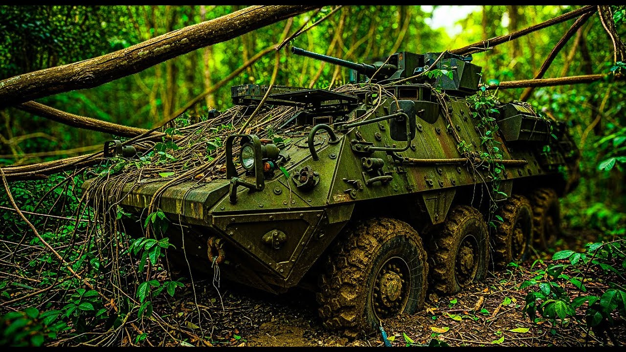 ASMR Car Restoration | Abandoned 2004 M1126 Stryker Combat Vehicle Full Rebuild from Jungle to Like