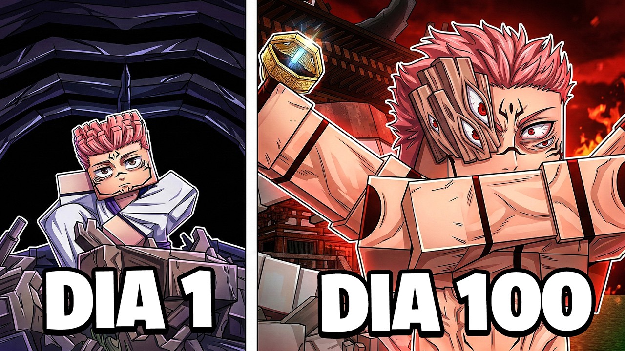 Sobrevivi 100 DIAS como SUKUNA HEIAN no Minecraft!