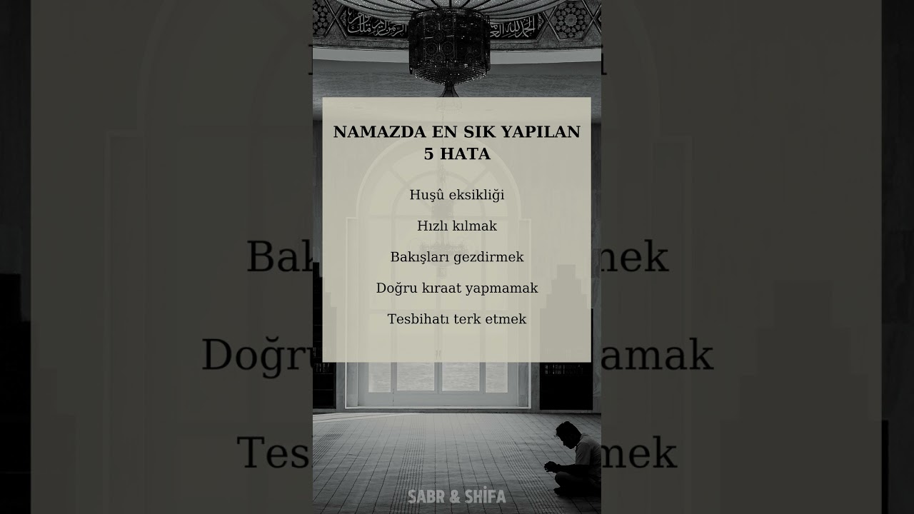 Unutma; Namaz sadece bedenle değil, kalple de kılınır. #namaz #hatalar #ibadet #namazduaları