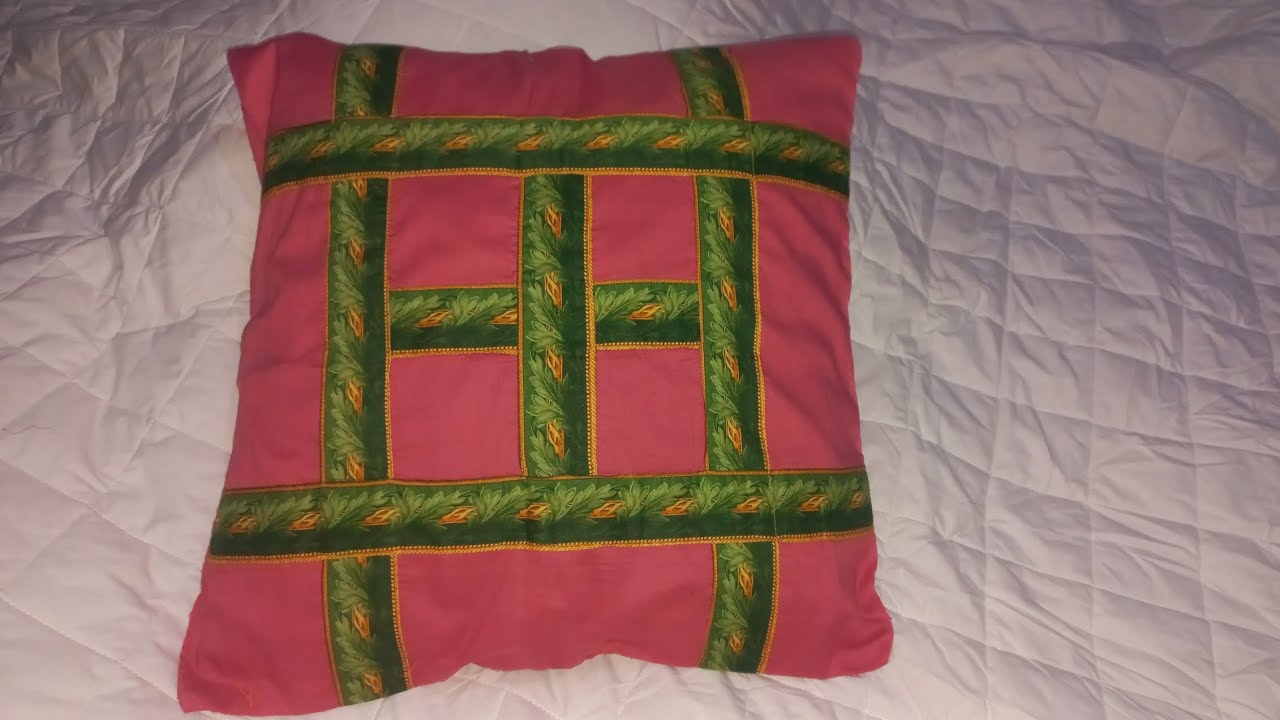 DIY Cushion cover | How to make cushion cover from leftover fabric | Cushion civer making tutorial 